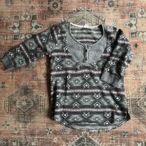 NSF | Henley Top | Gray | Medium